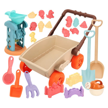 Zandbak- en Strandset met Trolley