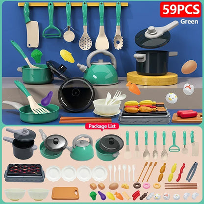 Speelkeuken Set met Accessoires, Pannen en Speeleten