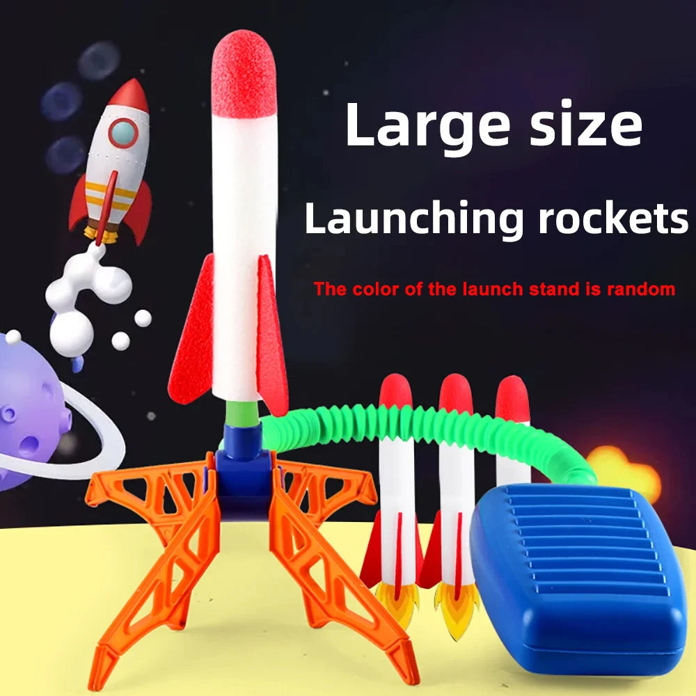 Raketlanceerder met voetpomp voor kinderen