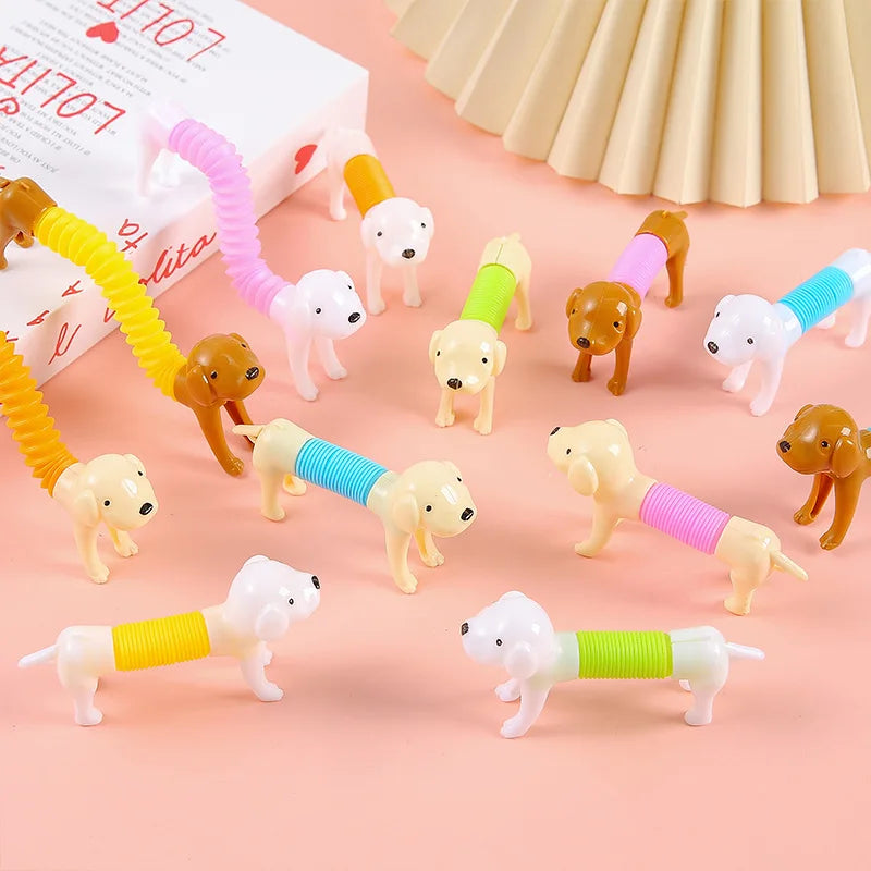Set van 10 Rekbare en Uitschuifbare Pop Tubes Zintuiglijk Speelgoed