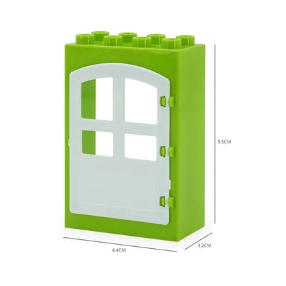 Ramen & deuren voor grote bouwstenen – Compatibel met Duplo®