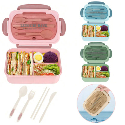 Bento Lunchbox voor Kinderen met 4 Vakken