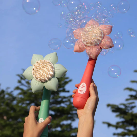 Bellenblaas Pistool Bloemvorm | 23 Gaten | Voor Kinderen 3-6 Jaar