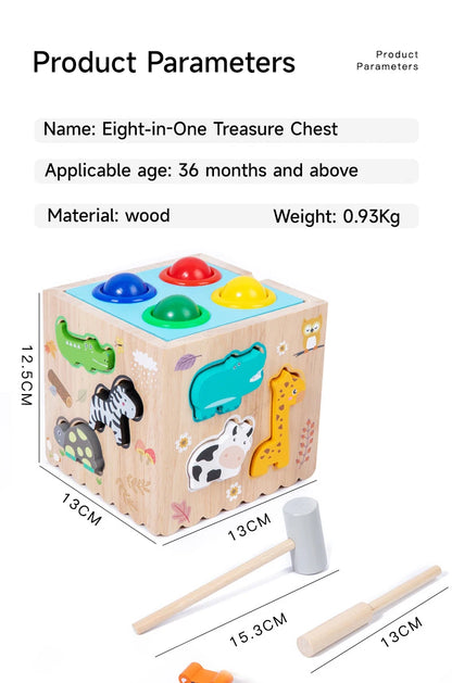 Houten Montessori Sorteerspel met Vormen en Dieren