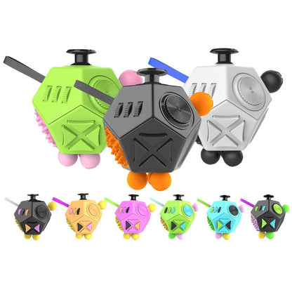 12-Zijdige Fidget Cube voor Stressvermindering en Focus