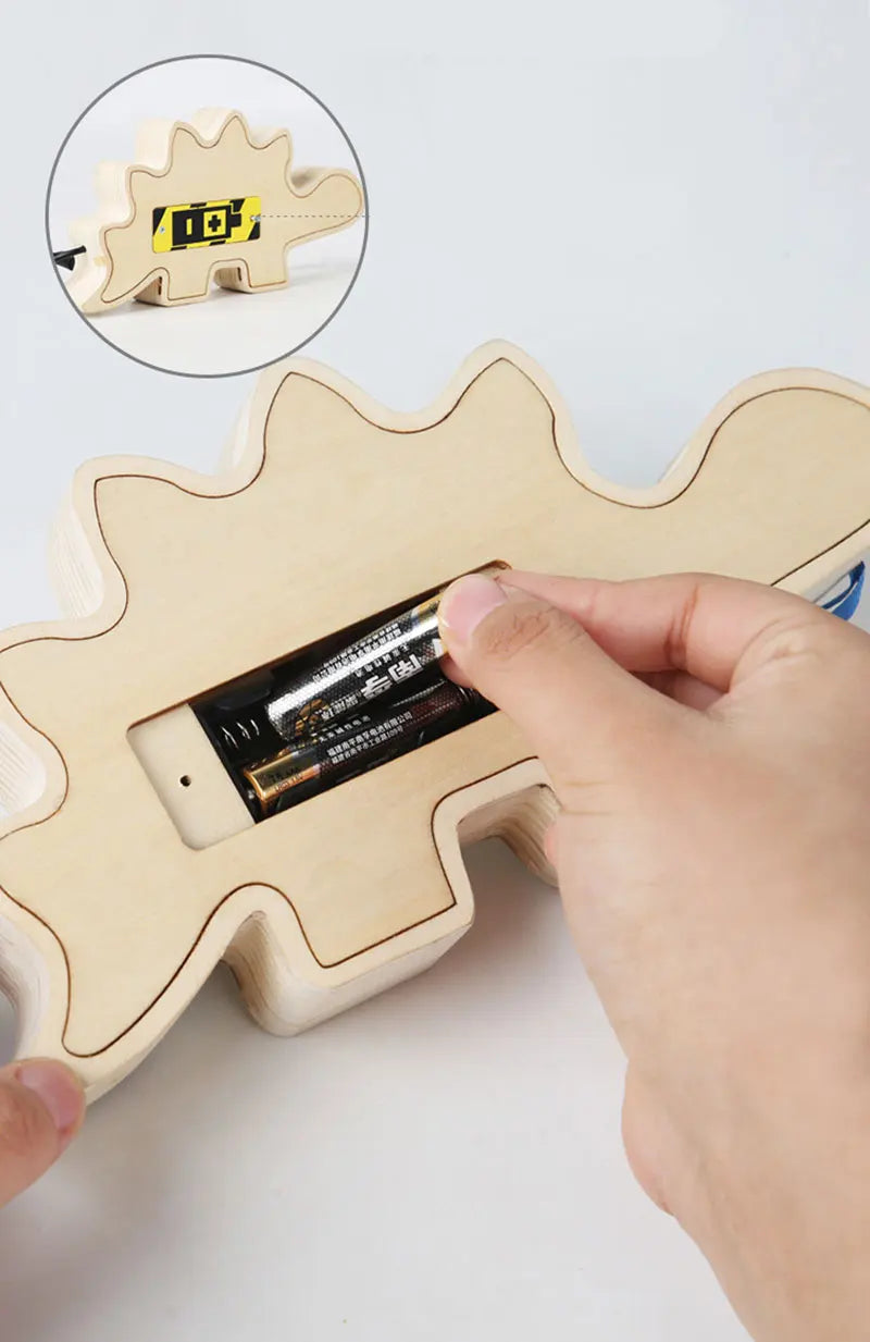 Houten Speelbord met LED Lichtschakelaars voor Kinderen 3-6 Jaar
