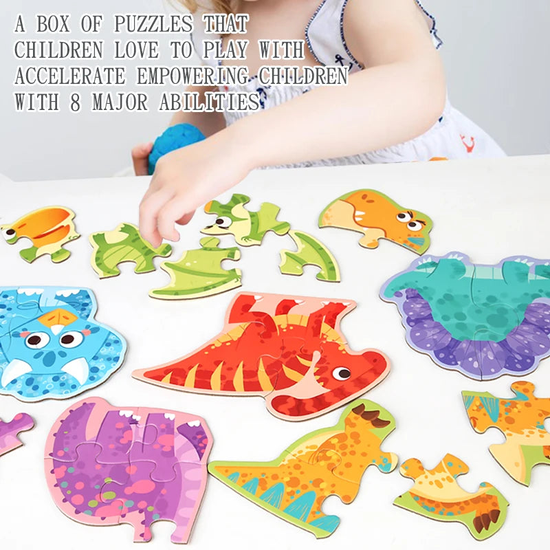 Educatieve legpuzzel set met dieren voor kinderen (verschillende moeilijkheidsgraden)
