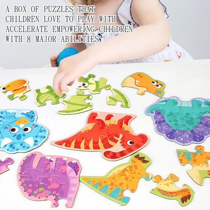 Educatieve legpuzzel set met dieren voor kinderen (verschillende moeilijkheidsgraden)