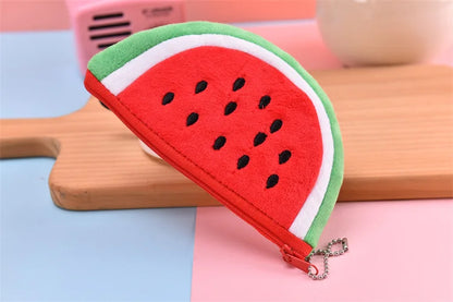 Pluche Watermeloen Portemonnee of Etui voor Kinderen