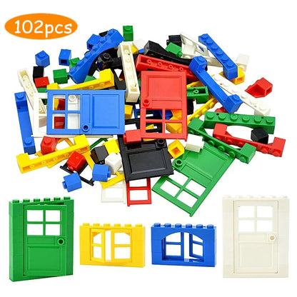 Ramen & deuren bouwstenen set – Compatibel met LEGO® bouwstenen