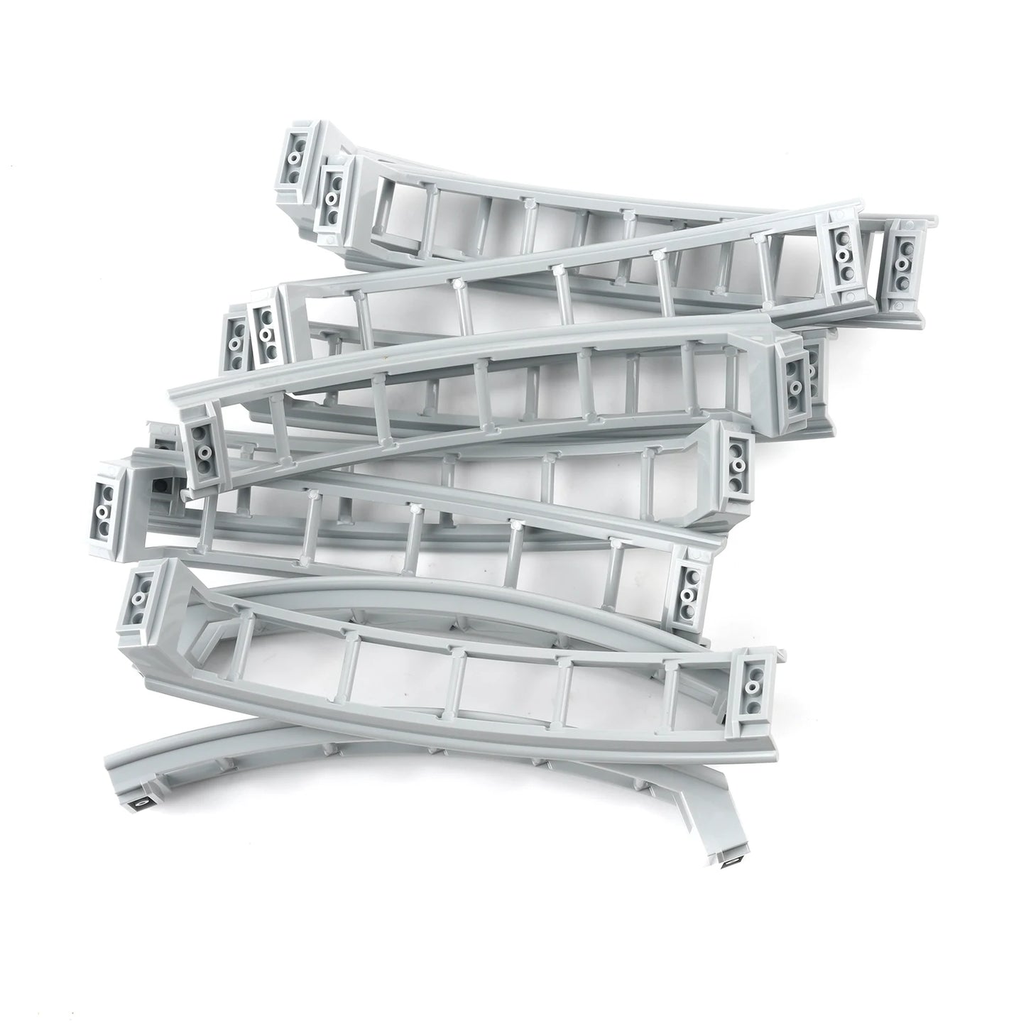 Bouwblokken Achtbaan Rails en Chassis Onderdelen (Compatibel met Lego)