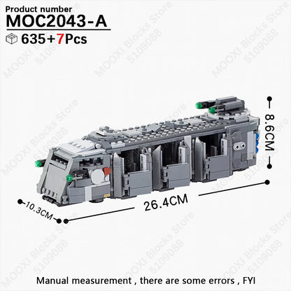 MOOXI Space Wars Bouwset: Voertuig & Tank Compatibel met LEGO®