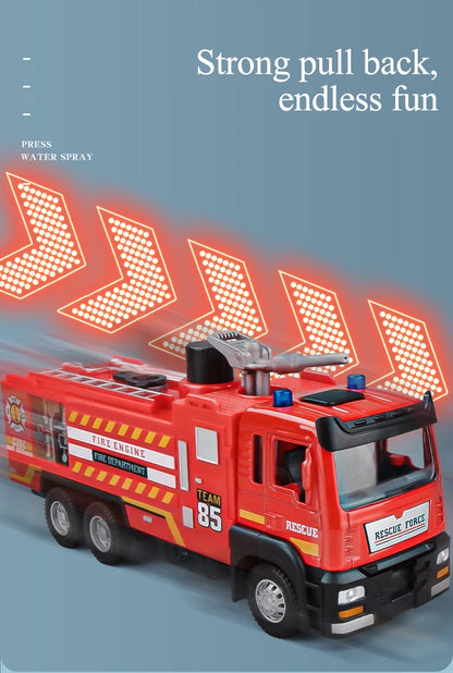 Speelgoed Brandweerwagen met Waterstraal, Licht en Geluid