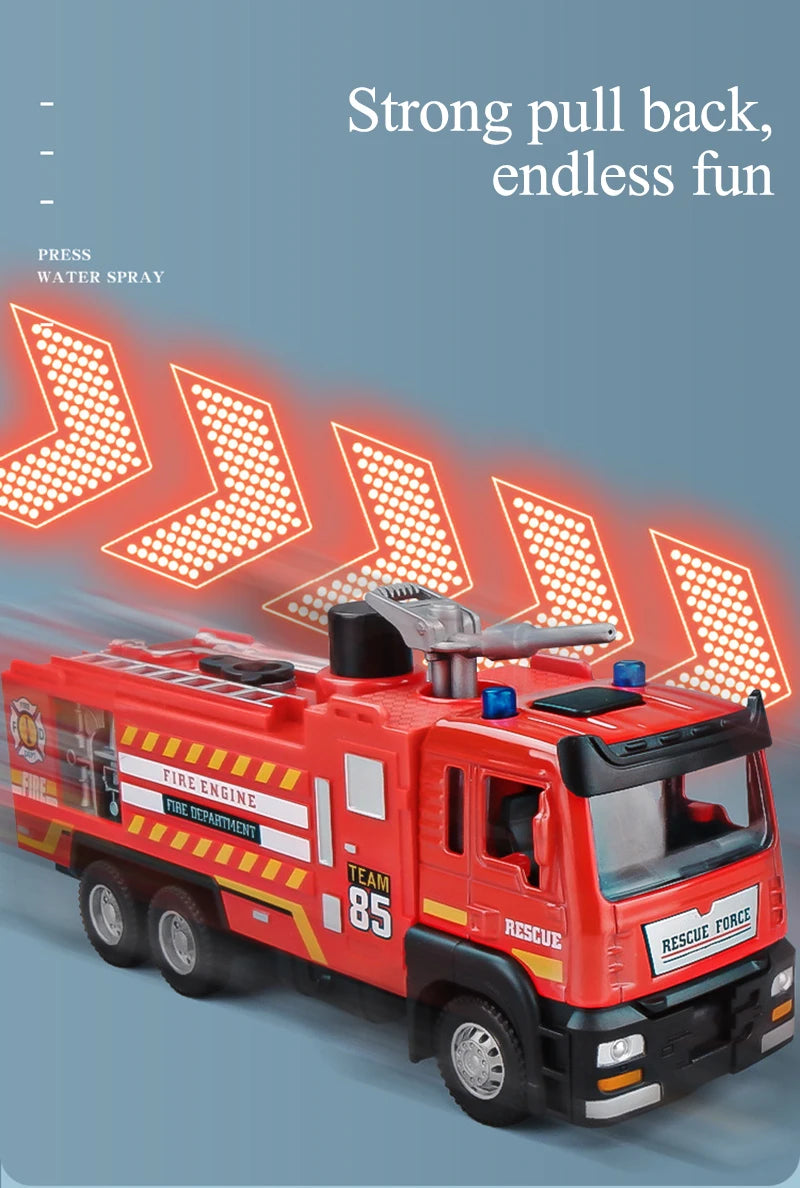 Speelgoed Brandweerauto met Water, Licht en Geluid