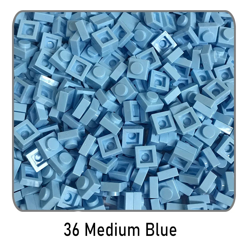 100 stuks 1x1 bouwstenen | Compatibel met Lego