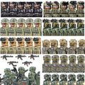 Bouwblokjes Figuren Commando Speciale Eenheid Leger met Wapens en Accessoires