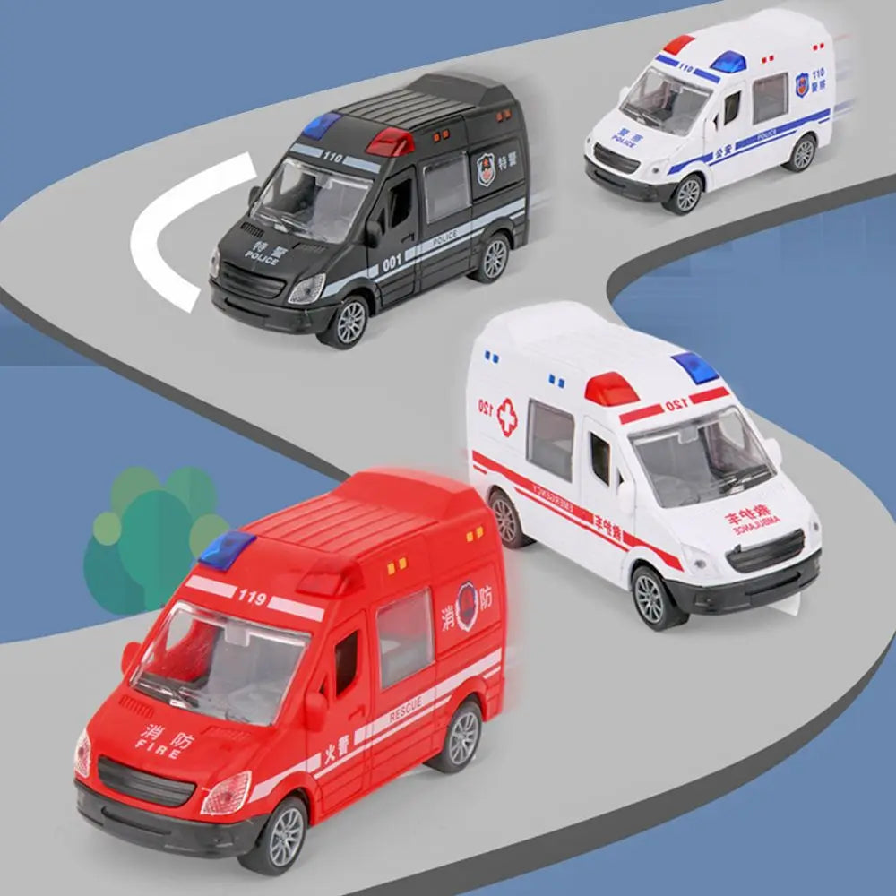 Inertie Voertuig Model – Politieauto, Brandweerwagen of Ambulance