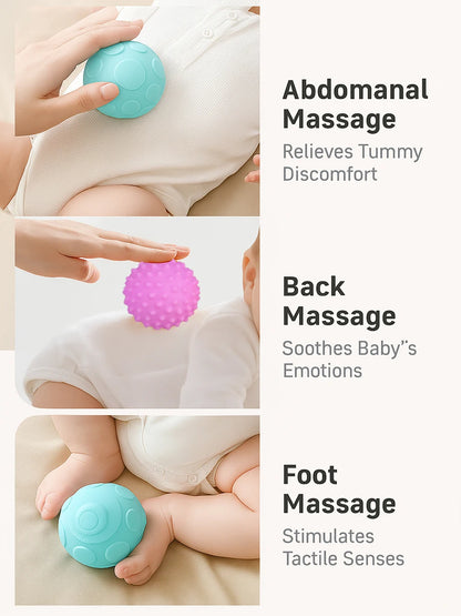 Set van 6 Baby Sensorische Ballen – Bijt- en Ontwikkelingsspeelgoed