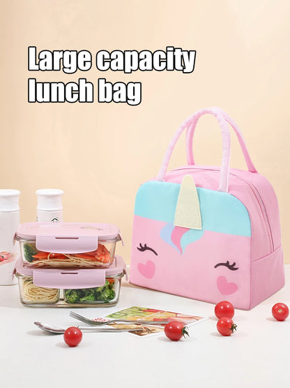 Geïsoleerde Lunchtas voor Kinderen met Leuke Cartoon Print