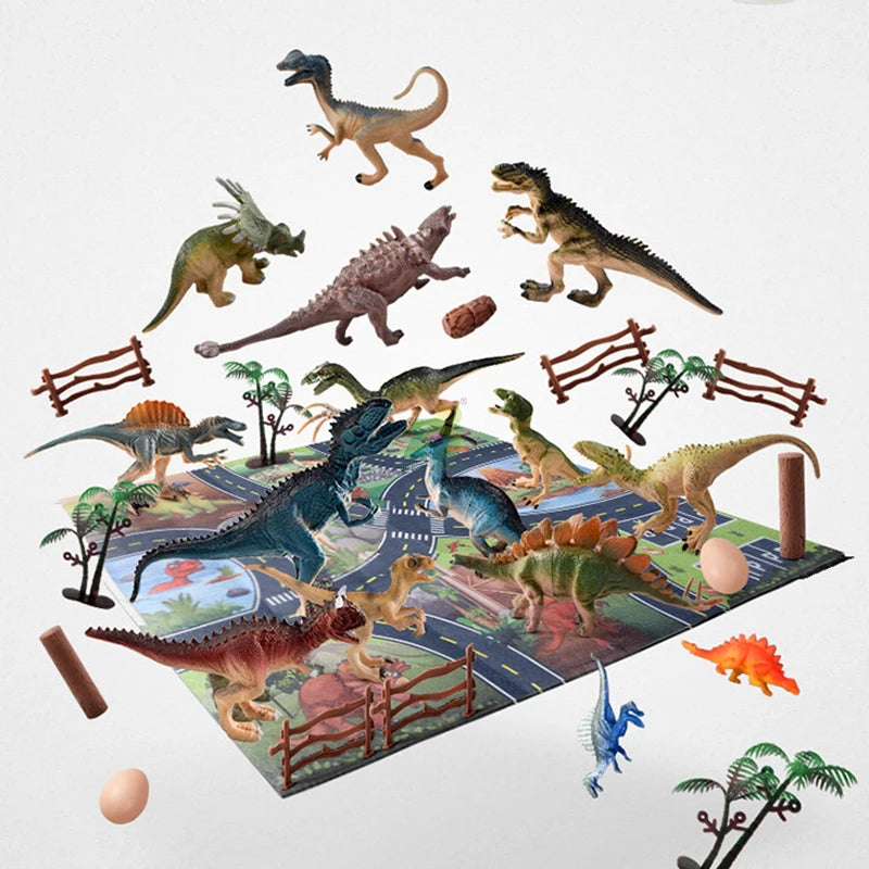 Grote Dinosaurus Speelset met Figuren en Accessoires voor Kinderen