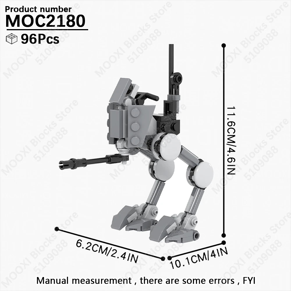 MOOXI Space Wars Bouwset: Voertuig & Tank Compatibel met LEGO®