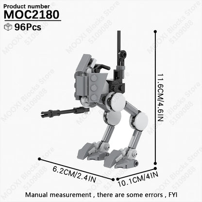 MOOXI Space Wars Bouwset: Voertuig & Tank Compatibel met LEGO®