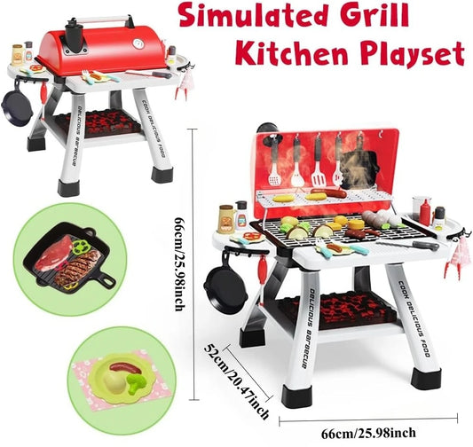 Speelgoed BBQ Grill met Rook, Geluid en Licht voor Kinderen