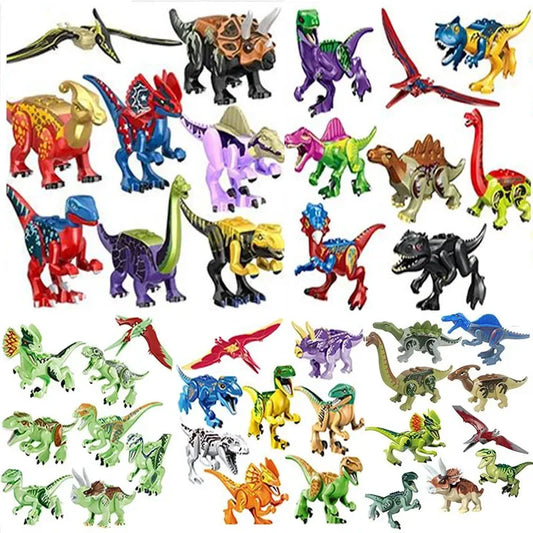 Dinosaurus Bouwblokken Set – T-Rex en Velociraptor