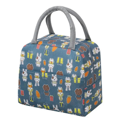 Draagbare Geïsoleerde Lunchtas met Cartoonprint voor Kinderen 12+