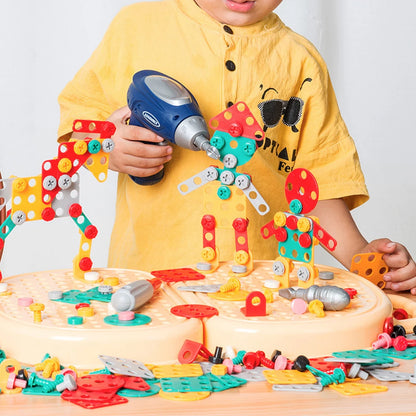 Speelgoed Gereedschapskist met Boormachine en Puzzel