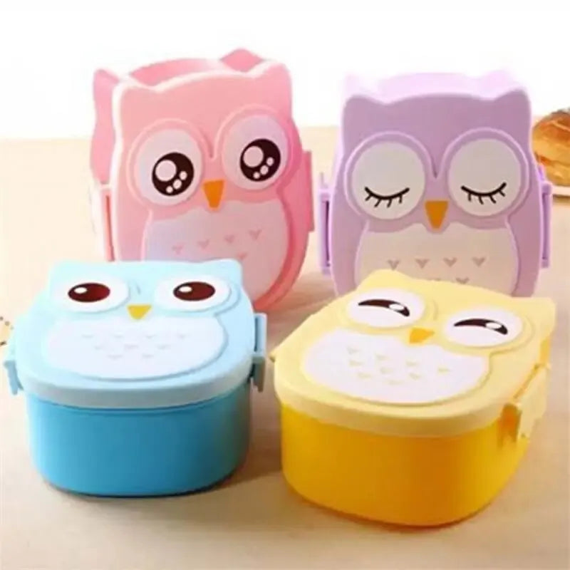 Bento Lunchbox voor Kinderen - Draagbaar met Bestek en Karakterprint