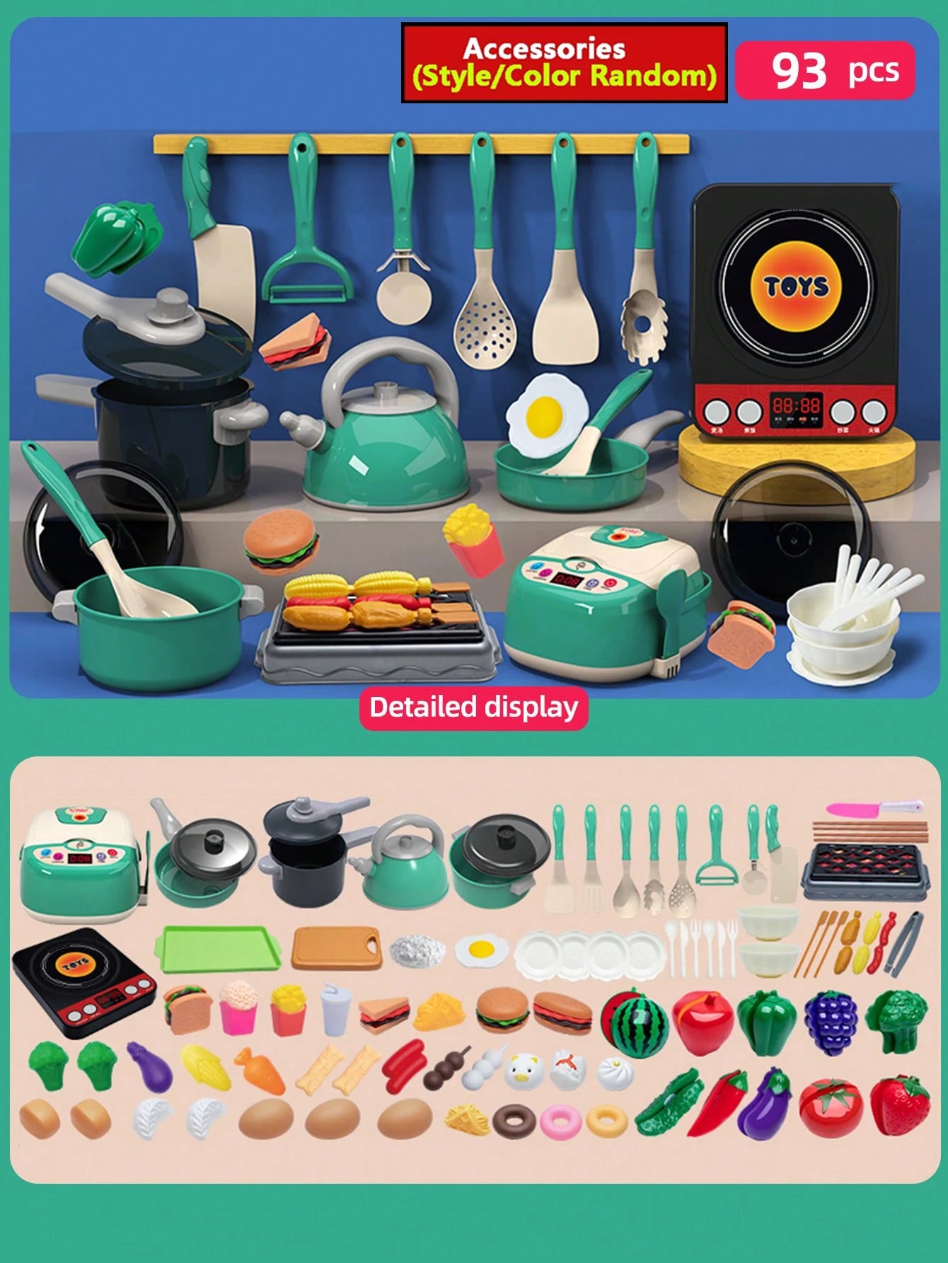 Speelkeuken Accessoires Set met Potten en Pannen voor Kinderen