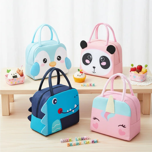 Geïsoleerde Lunchtas voor Kinderen met Leuke Cartoon Print