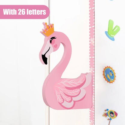 Zelfklevende 3D Meetlat Wandsticker voor Kinderen