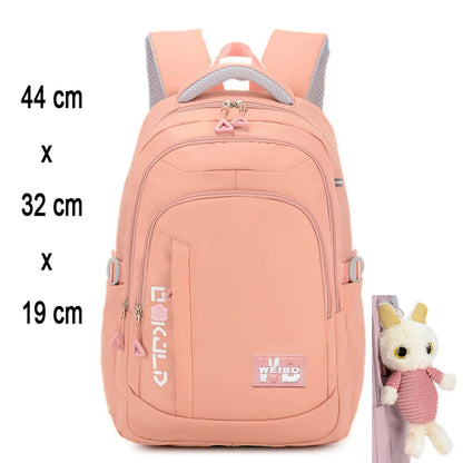 Roze Schooltas Rugzak voor Meisjes en Tieners