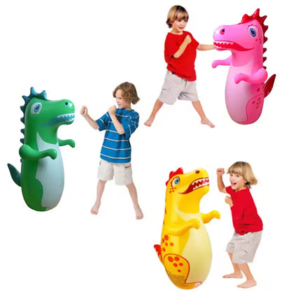 Opblaasbare Boksbal voor Kinderen – Dinosaurus Stootpop