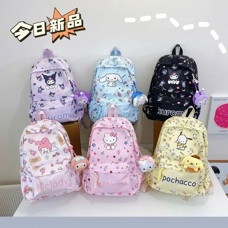 Sanrio Schooltas met My Melody, Cinnamoroll & Kuromi + Mini Tasje