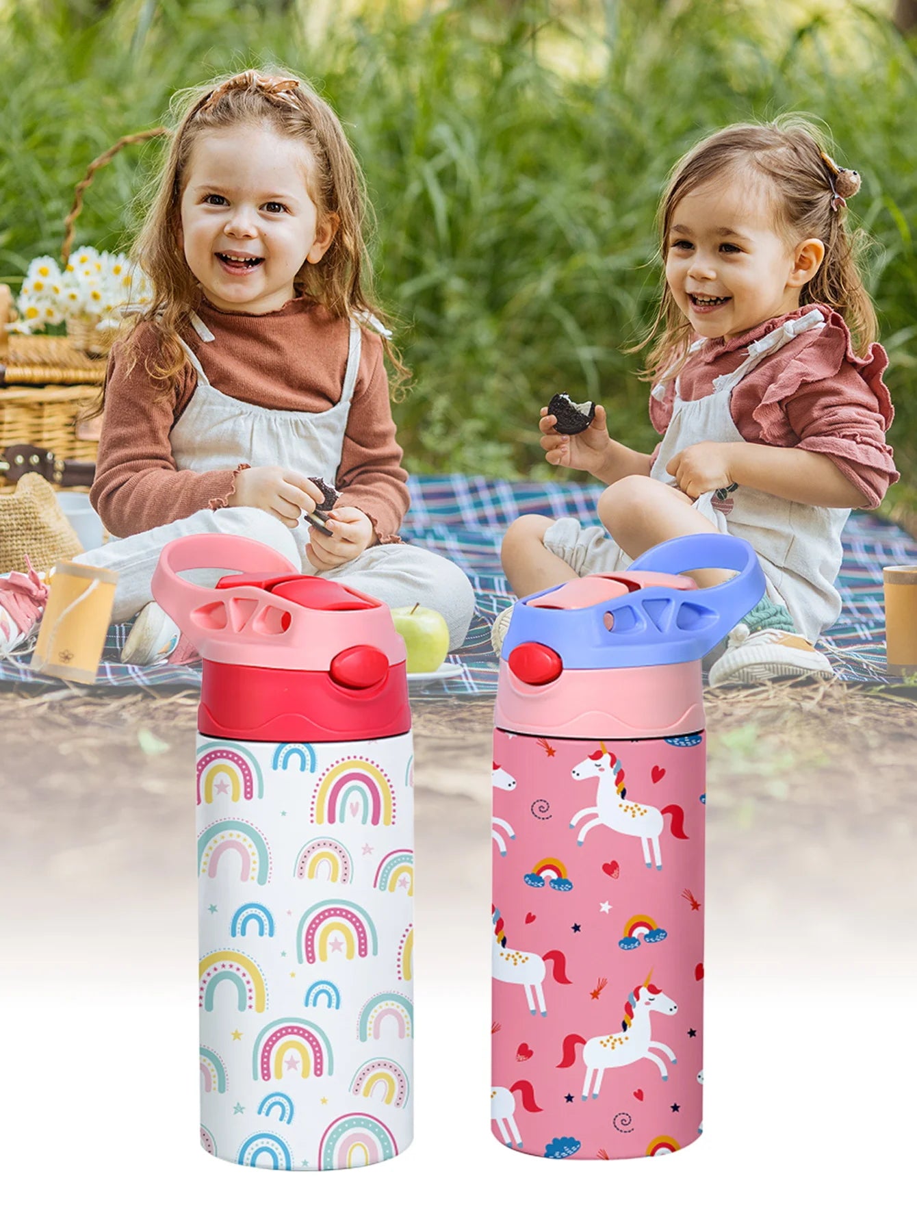 Thermosbeker RVS met Dierenprint en Handvat - 350ml