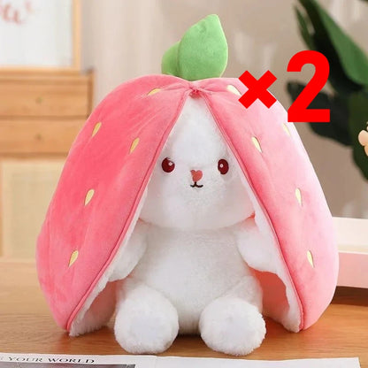 Pluche Konijn Knuffel Aardbei of Wortel 25 cm
