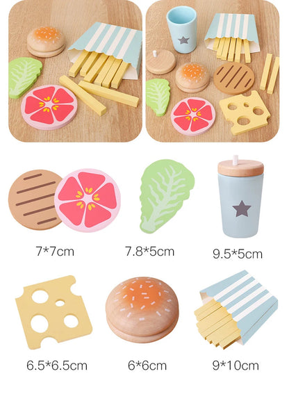 Houten Speelgoed Eten Snijset voor Kinderkeuken (3-6 jaar)