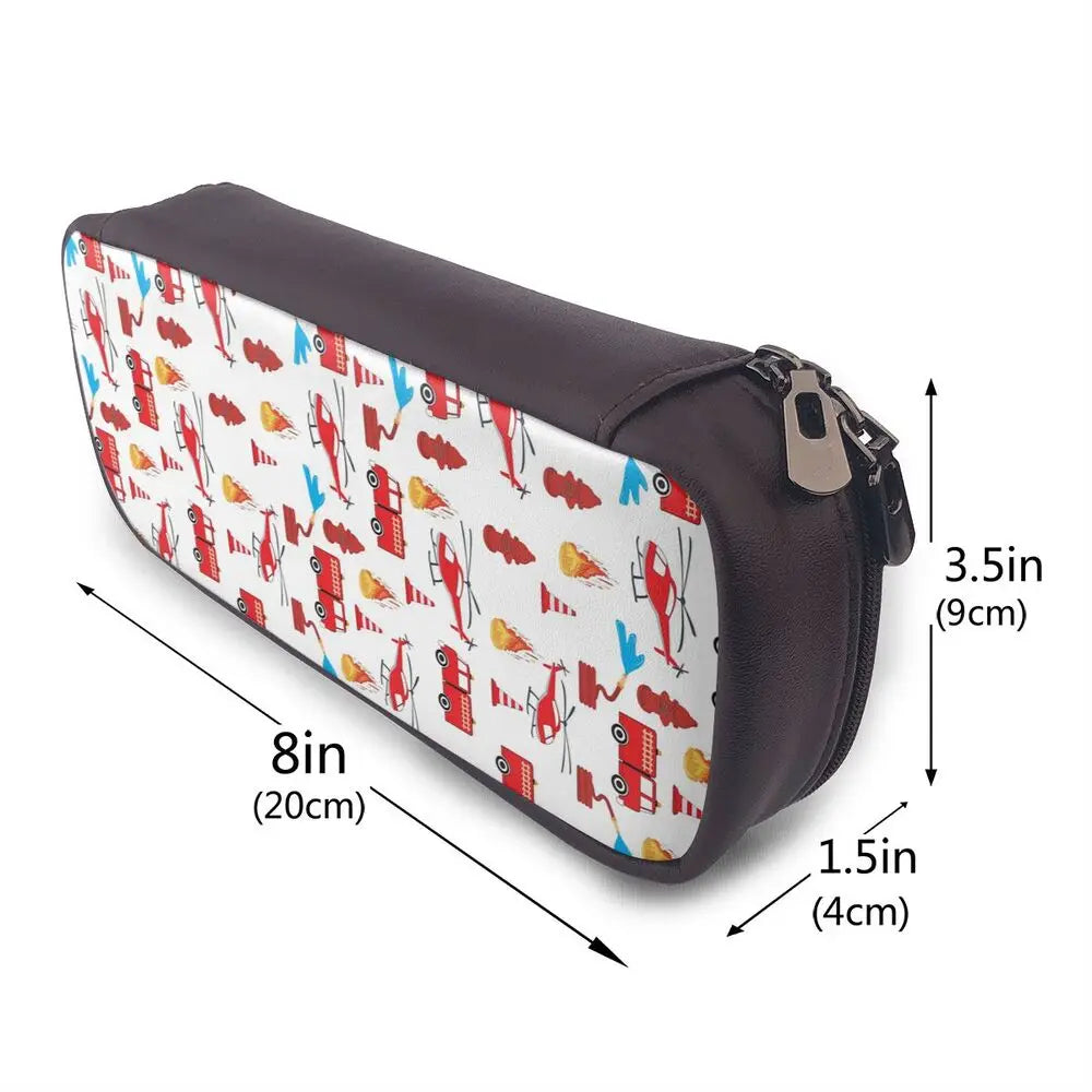 Brandweer Etui met Brandweerwagen Design