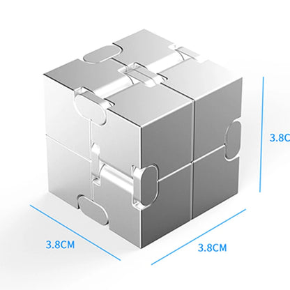 Infinity Cube Fidget Toy van Metaal – Voor Focus en Minder Stress