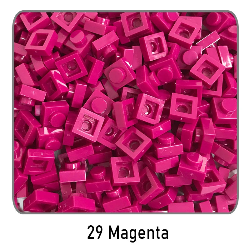 100 stuks 1x1 bouwstenen | Compatibel met Lego