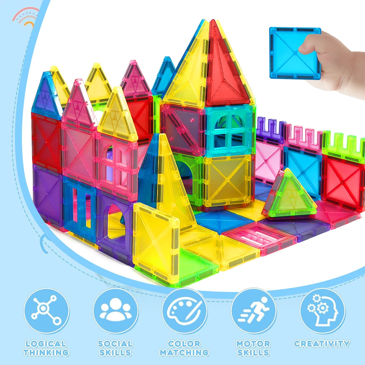 Magnetische Bouwstenen Montessori Set