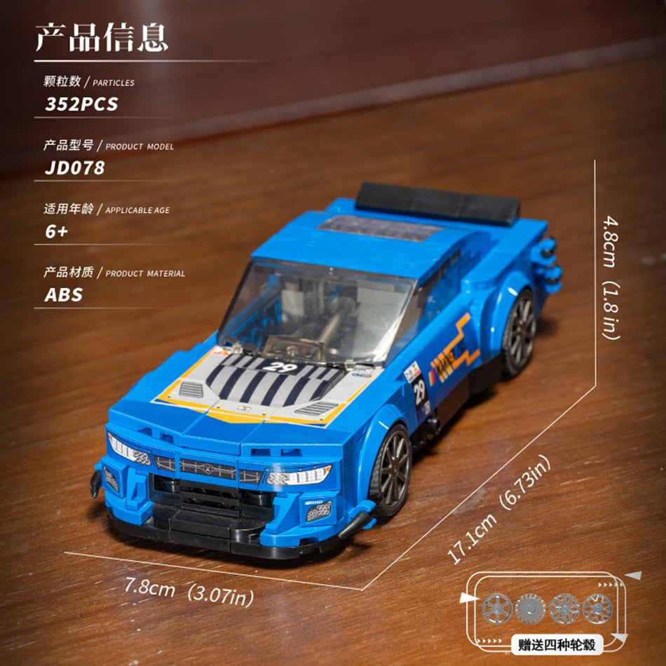 Racewagen Bouwstenen Set - Compatibel met LEGO® - Vanaf 6 jaar