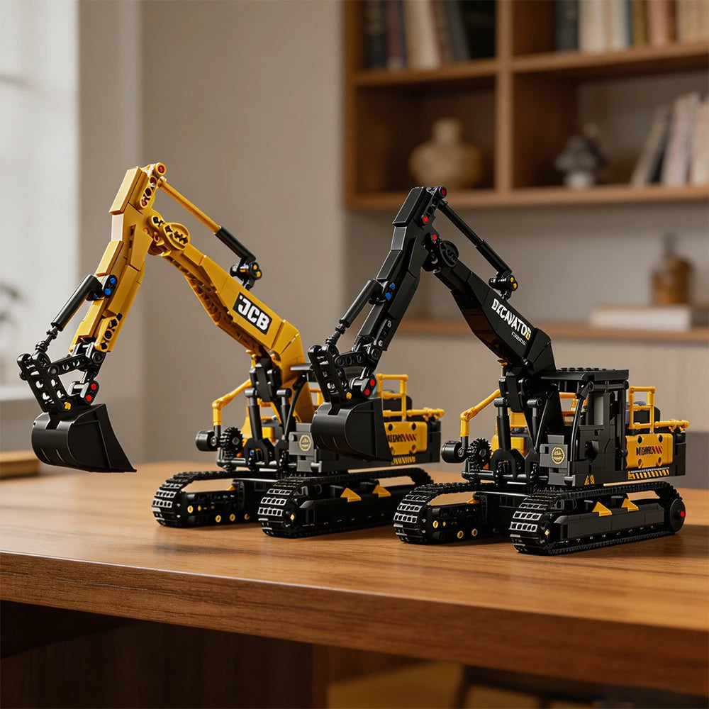 Bouwset Graafmachine en Vrachtwagen van 1022 Onderdelen – LEGO®-compatibel