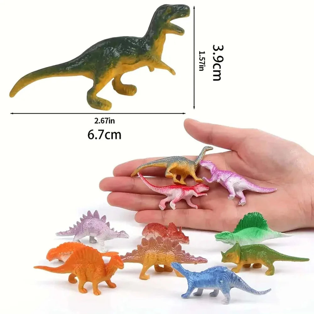 Set van 48 realistische mini dinosaurus figuren voor kinderen