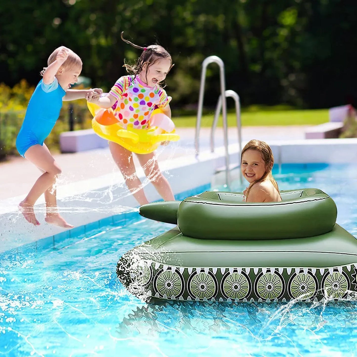 Opblaasbare Tank Waterspuit voor Zwembad