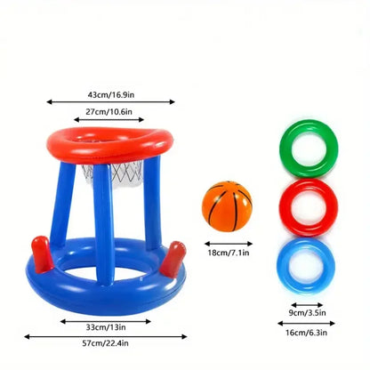 Opblaasbaar Water Basketbal en Ringwerp Spel