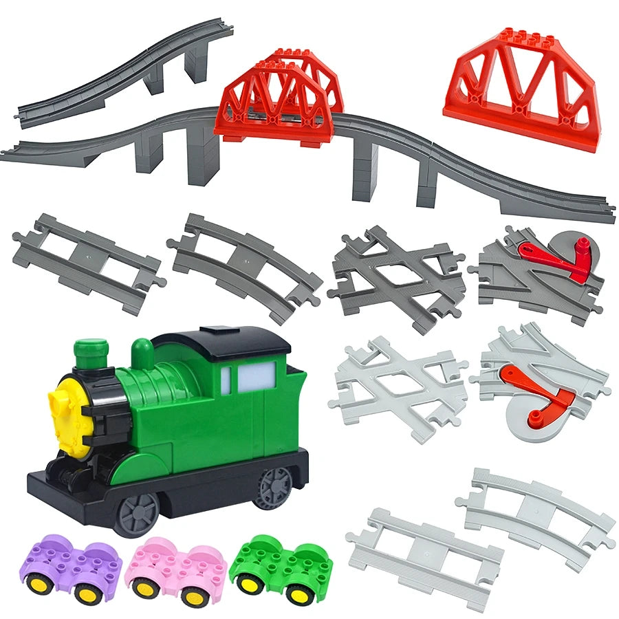 Trein rails onderdelen set – Compatibel met Duplo®